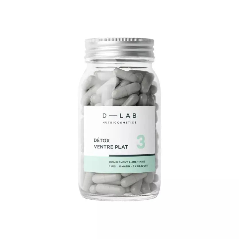 DETOX VENTRE PLAT 3 MOIS - Digestion & Elimination - Compléments Alimentaires D-Lab Nutricosmetics