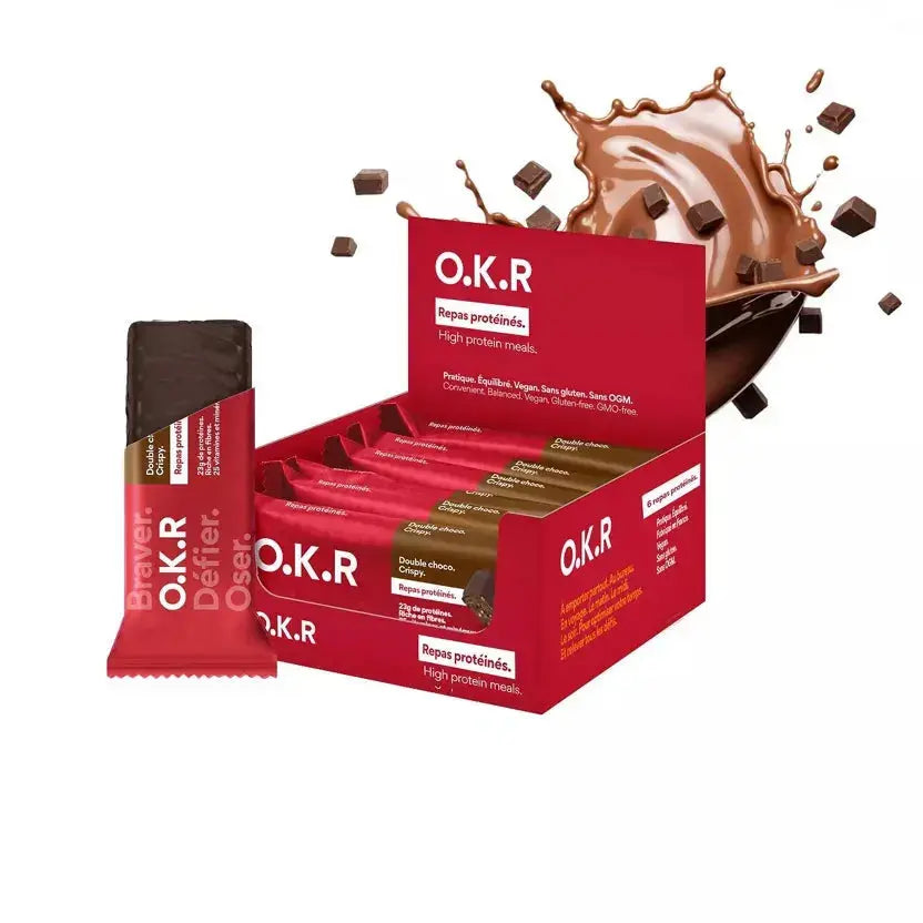 Barre-repas Double Chocolat Crispy - 100g Feed