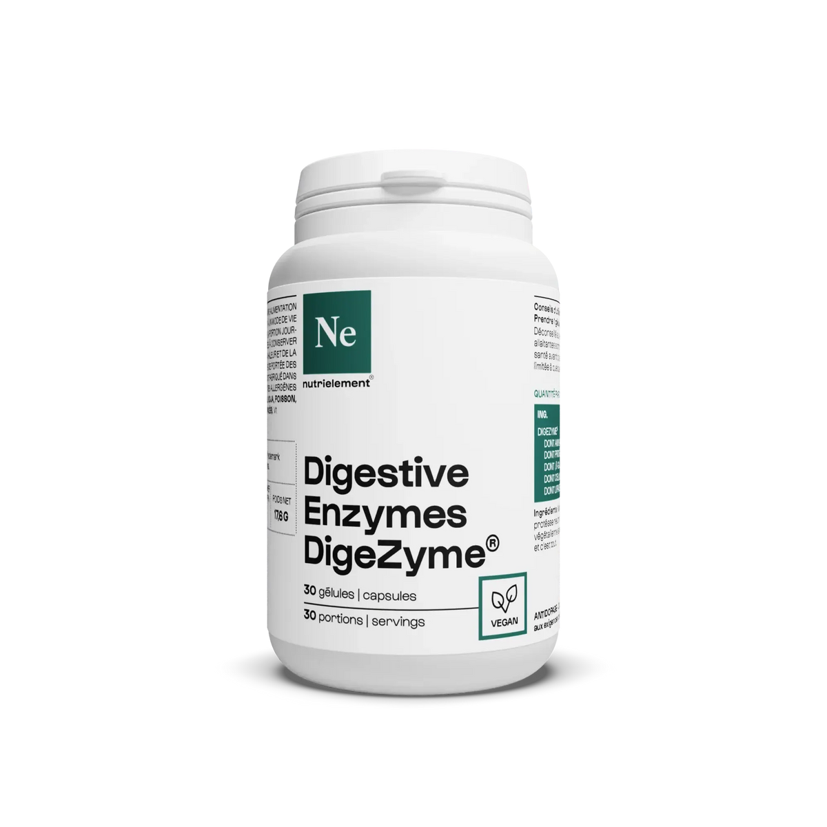 Enzymes digestives (Digezyme®) Nutrimuscle