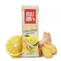 Barre céréales fruits bio & vegan Citron - Gingembre 40g Mulebar