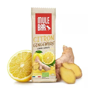 Barre céréales fruits bio & vegan Citron - Gingembre 40g Mulebar