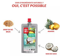 Compote énergétique aux fruits Bio - Ananas Coco Mulebar