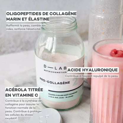 Pro-Collagène Peau Neuve - Raffermit et protège la peau - Compléments Alimentaires D-Lab Nutricosmetics