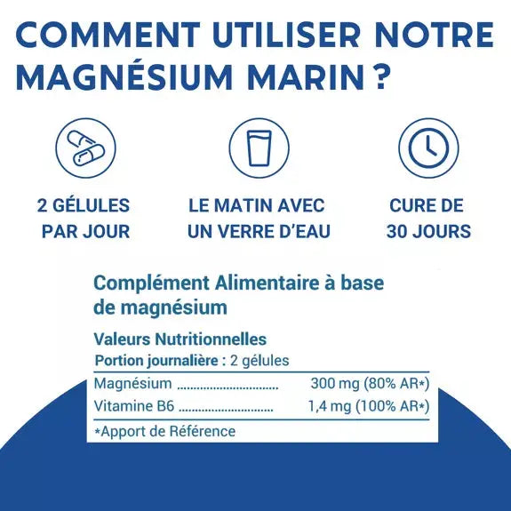 Magnésium Marin 60 gélules Laboratoires ENOVA
