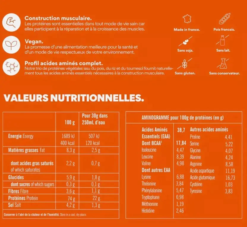 Protéines Végétales Choco Noisette 600g O.K.R