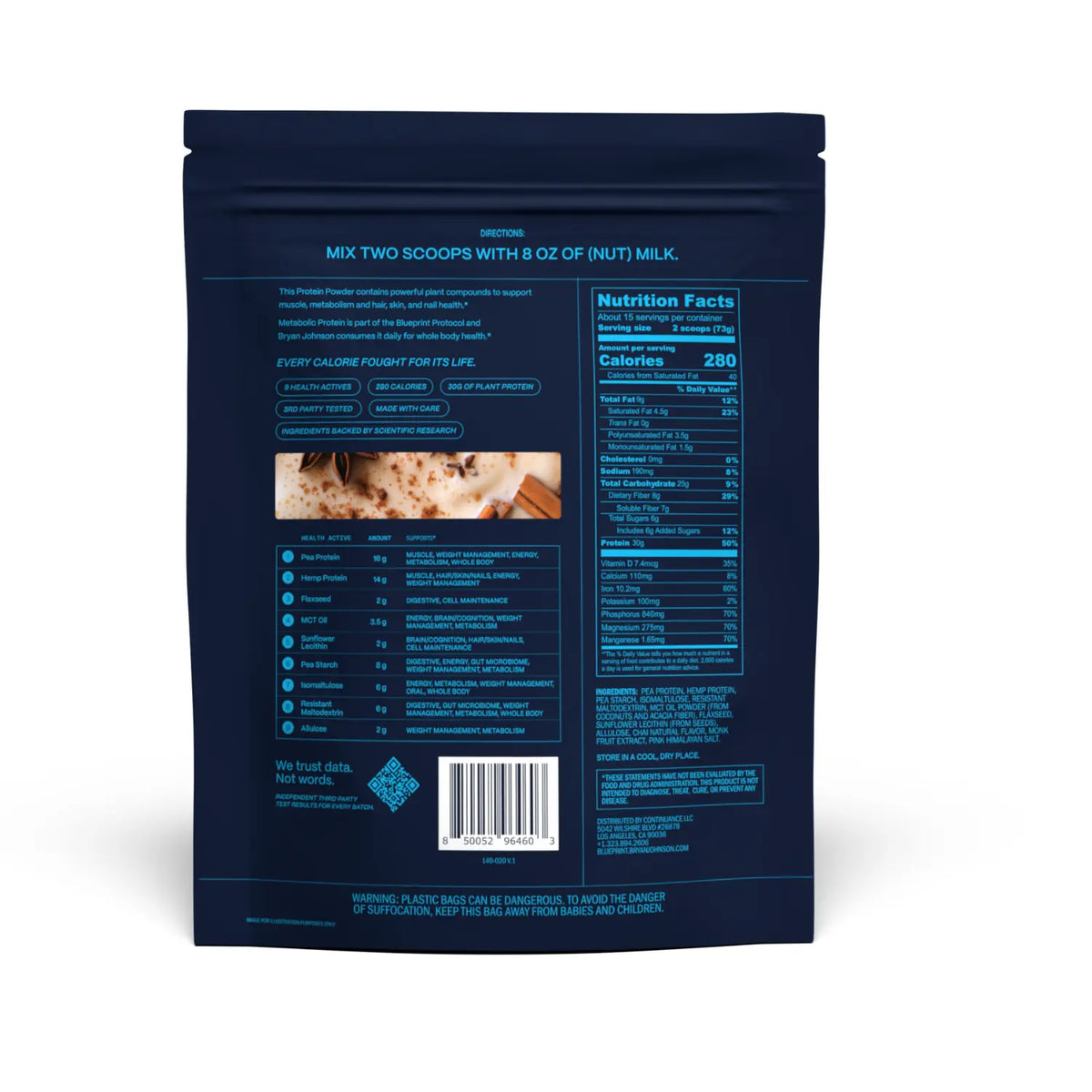 Metabolic Protein Chai Blueprint